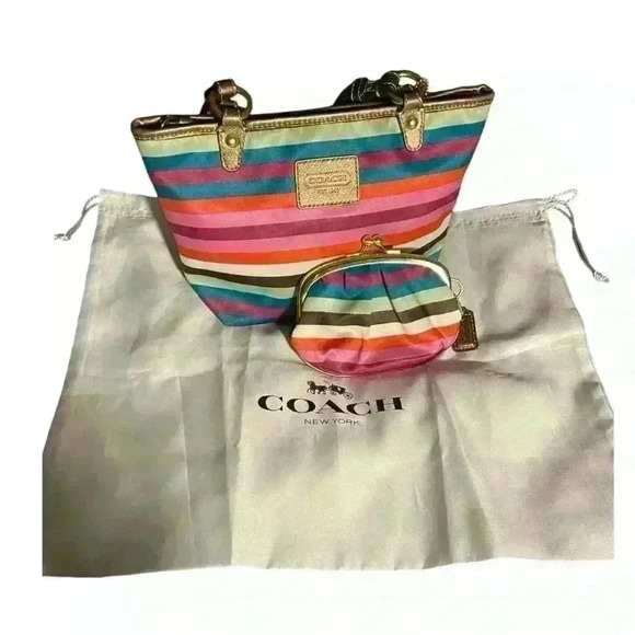 Coach Legacy Mini Bag & Kiss lock Coin Pouch 💥Host Pick💥 - Picture 3 of 6